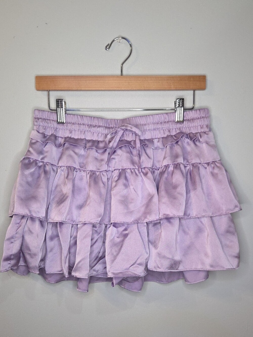Day+ Moon  Lavender Tiered Ruffle Skirt - Size L